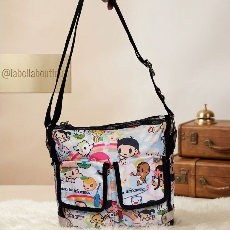 Tokidoki × Lesportsac Tas Wanita Sling Bag