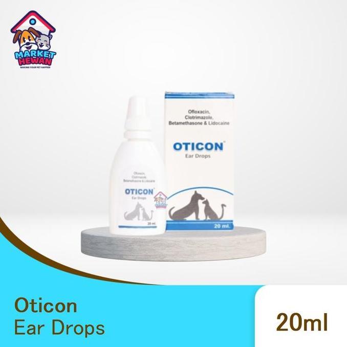 OTICON PET EAR DROP-OBAT TETES TELINGA ANJING KUCING EAR MITES 20 ML