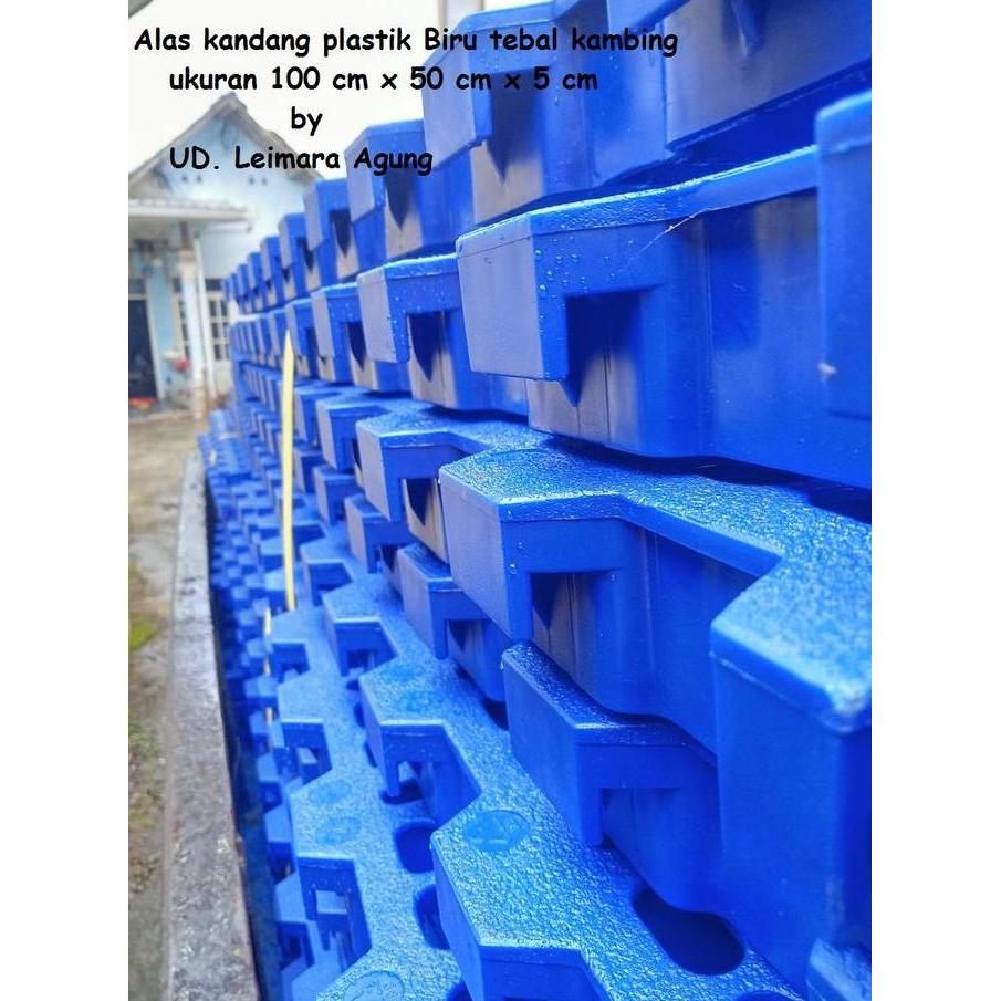 ALAS KANDANG/SLAT PLASTIK KAMBING,BEBEK,BABI DLL PLASTIK BIRU