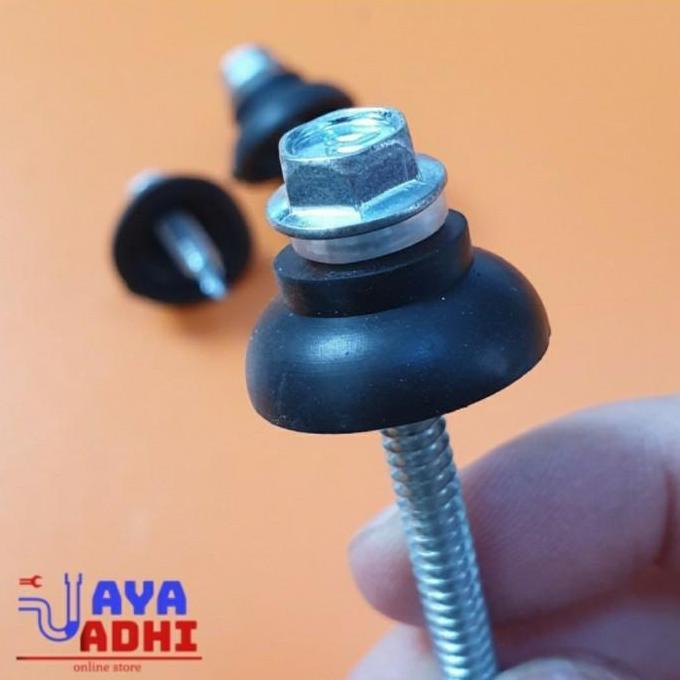 Open DS] Skrup Roofing 50mm / SDS Driling 5cm - per pack untuk Atap Gelombang Kanopi Solartuff Solar