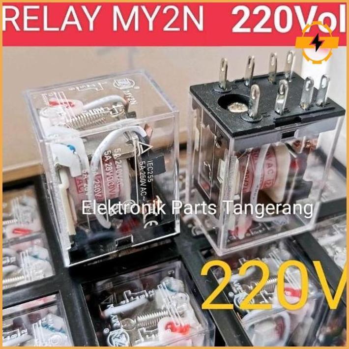 Relay My2N 220V 8Pin Relay My2N 220Volt 8Kaki Relay 220V My2N 220Vdc Relay 220Volt Termurah
