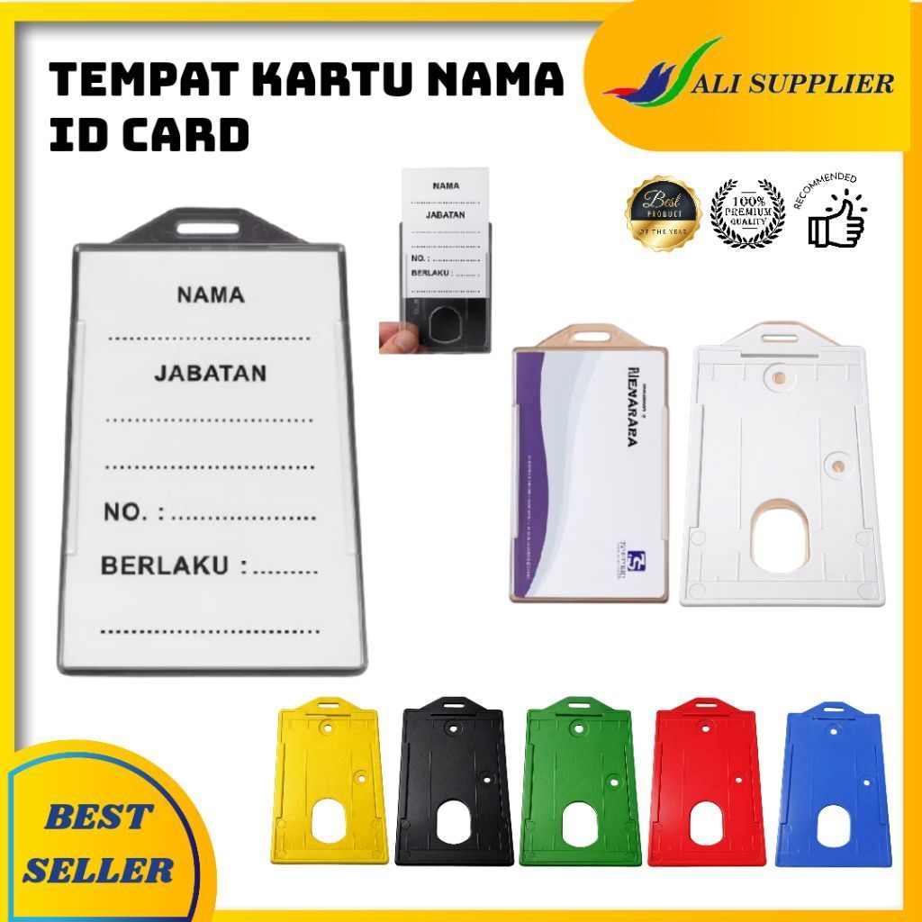 TEMPAT KARTU ID CARD BENING / CASING ID CARD BENING / CARD HOLDER BENING / HOLDER ID CARD / NAME TAG