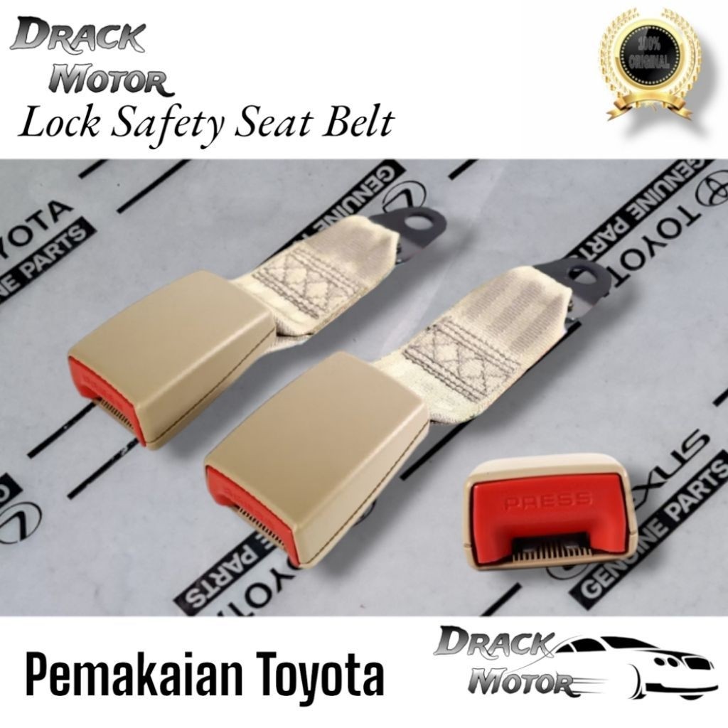 Lock Safety Seat Belt Innova Original // Lock Safety SeatBelt Jok Tengah UNIVERSAL Ukuran 24cm ORIGI