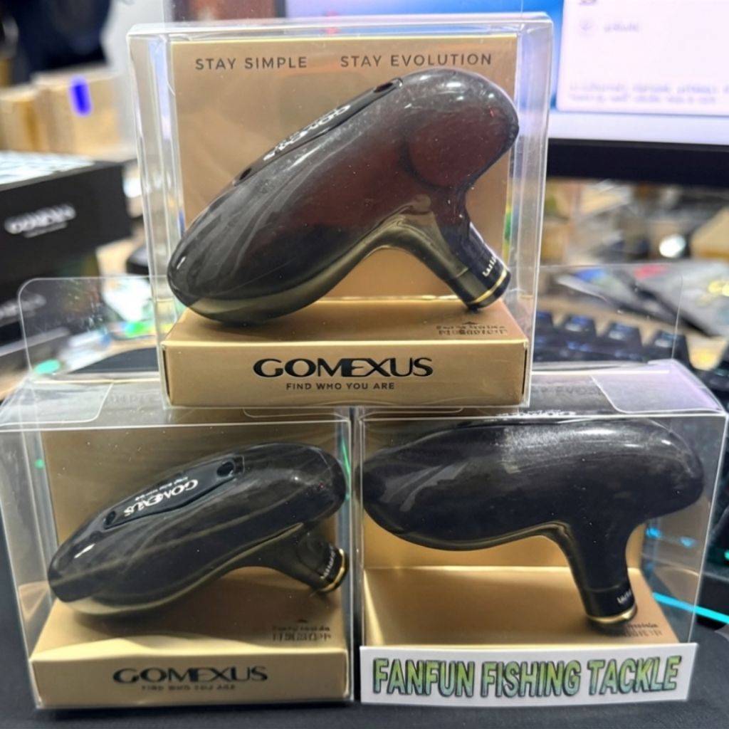 HANDLE GOMEXUS - Knob T Bar Forged Carbon. Knob Handle Reel spinning, overhead dan baitcasting.