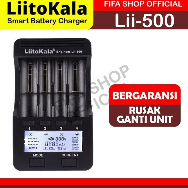 Liitokala Lii 500 Smart Charger Battery / Charger Baterai Liitokala Charger