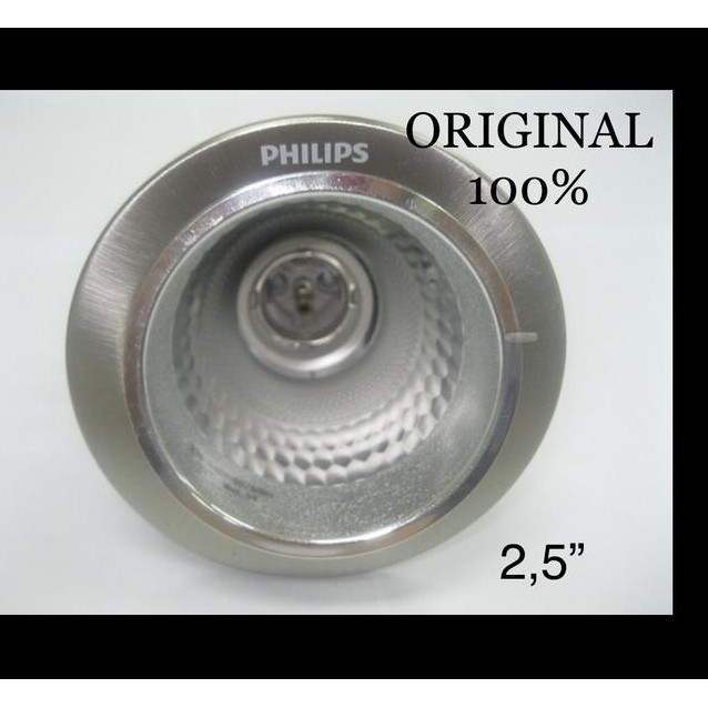 philips Downlight 2,5" Nikel Satin 66661/Rumah Lampu Tanam PHILIPS