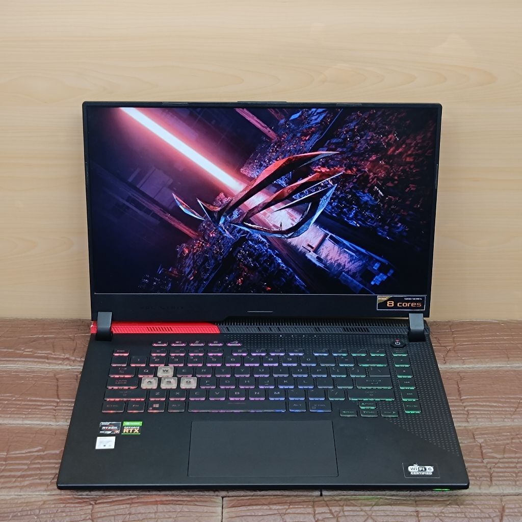 Laptop ROG STRIX G513QC AMD RYZEN 7-5800H RAM 16GB SSD 512GB RTX 3050 RGB 144Hz