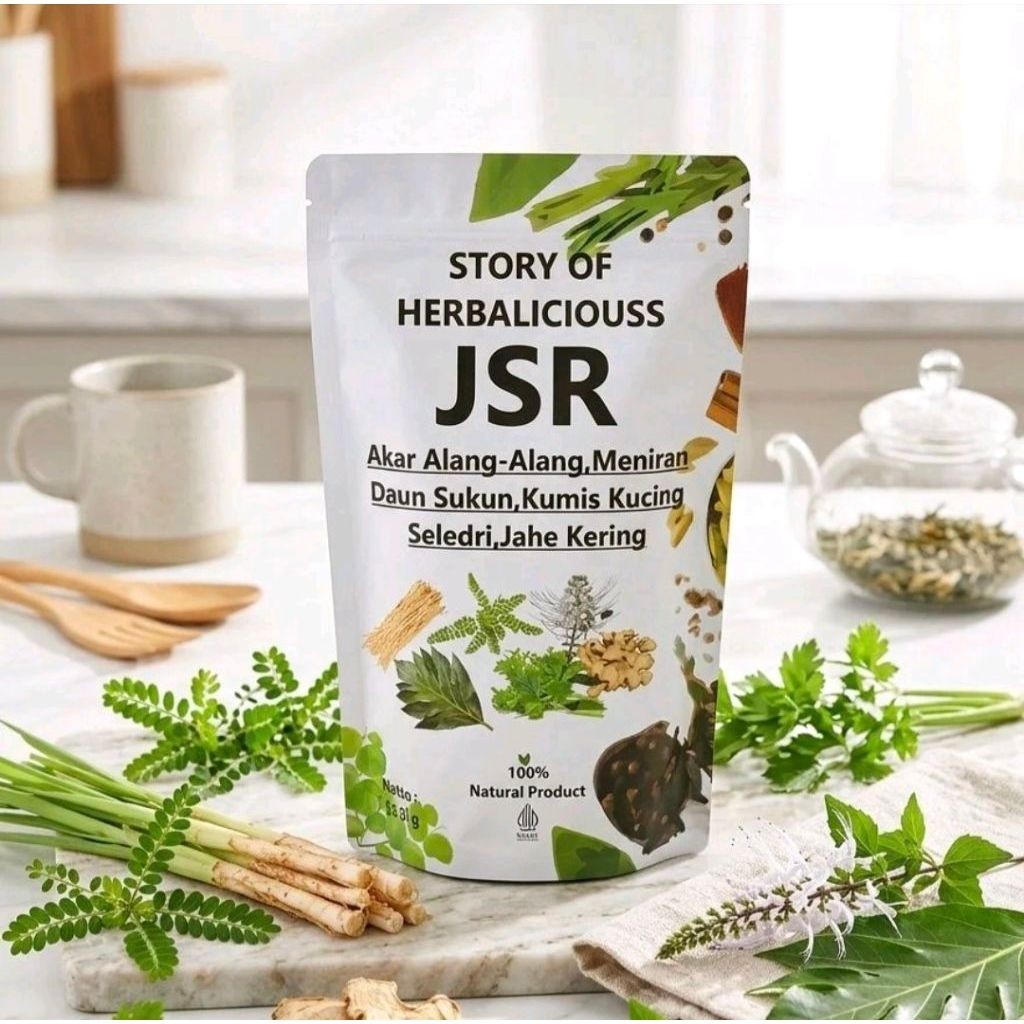 REMPAH JSR DETOX GINJAL AKAR ALANG-ALANG MENIRAN KUMIS KUCING DAUN SUKUN SELEDRI isi 10 pack