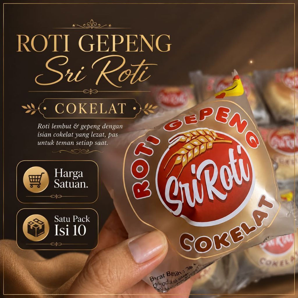 {Reguler} Roti Gepeng Sri Roti