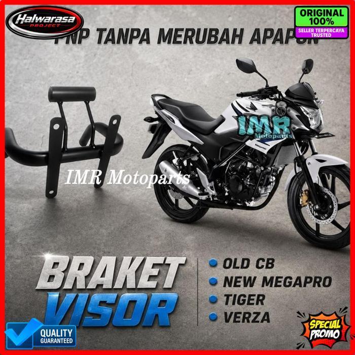 Bracket Visor Pangkon Windshield Visor Old/New Cb, Megapro, Tiger, Verza.