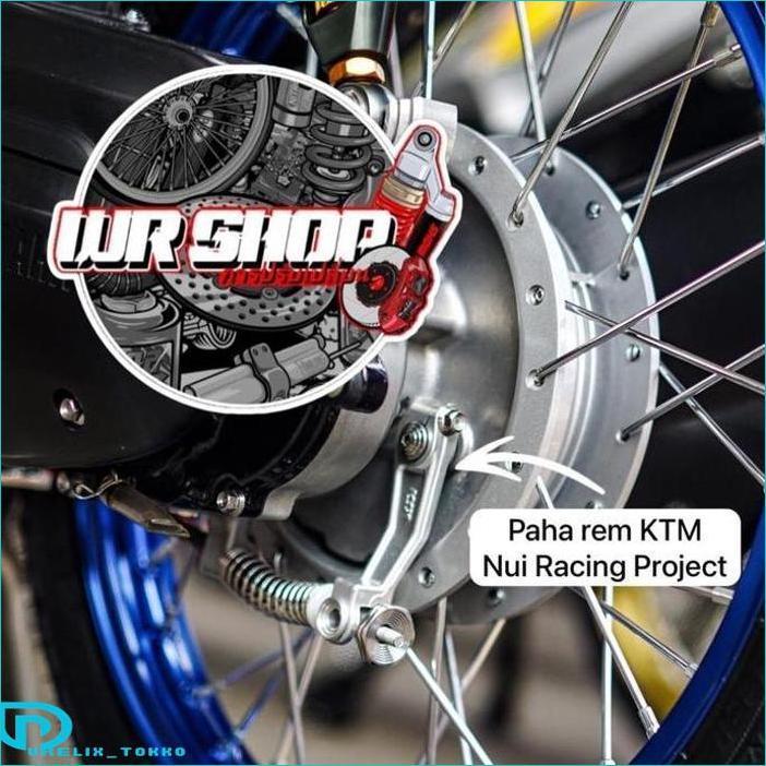 PAHA REM BELAKANG MIO FINO NOUVO PAHA REM NUI RACING PROJECT ORIGINAL THAILAND MOTORCYCLE READY STOC