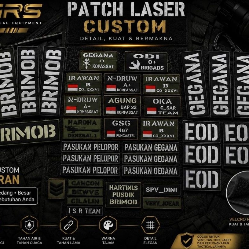 PATCH LASER PANEL ID CUSTOM