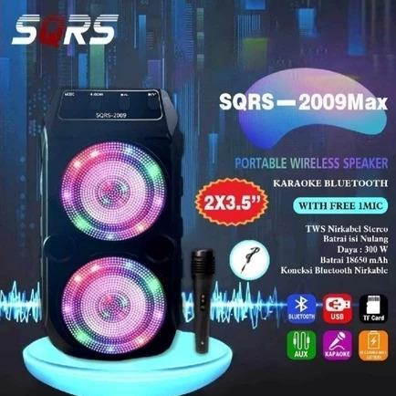 HOT SALE SQ 2009 speaker bluetooth + mic karaoke SQ 2009 speaker bluetooth