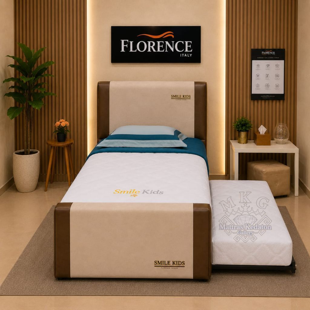 Florence Springbed 3 in 1 Slime Kids  - Kasur Springbed Sorong 3in1