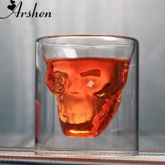 Gelas Sloki Kaca Cangkir Crystal Mewah Susu Kopi Teh Unik Aesthetic