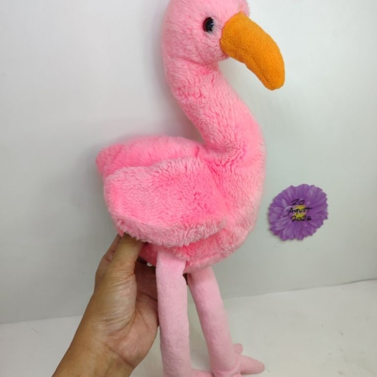 boneka ty beanie uk besar boneka flamingo