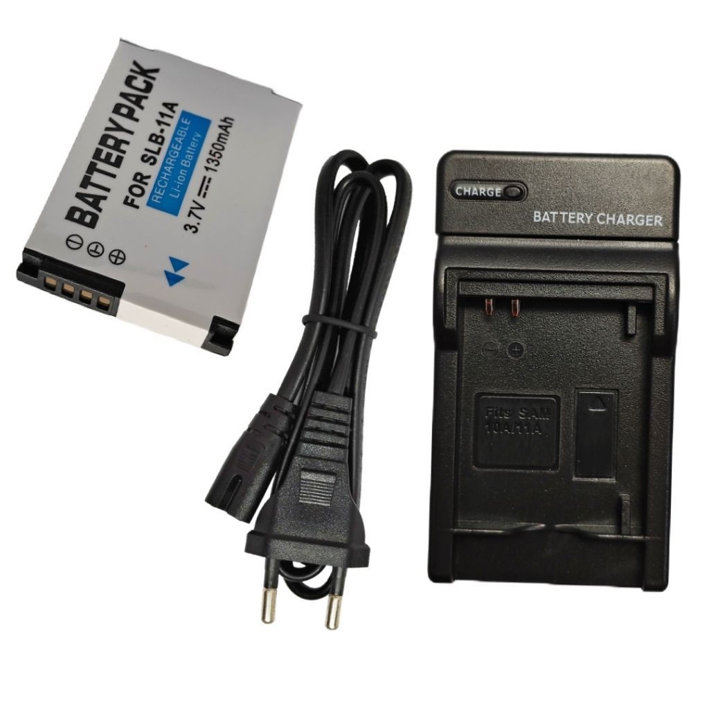 Charger + Baterai Kamera For Samsung CL65 CL80 SLB-11A EX1 Batere Cesan HZ25W HZ30W HZ35W HZ50W ST10