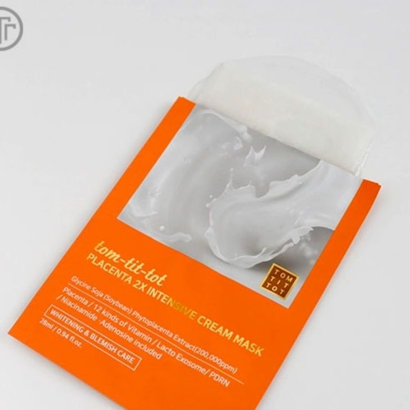 Tom Tit Tot Placenta 2X / Vita12 Intensive Cream Mask