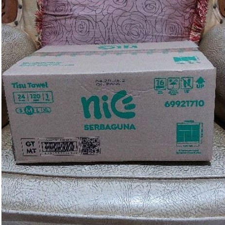 NICE TOWEL 1DUS ISI 24PCS (NICE TOWEL 120 SHEETS)