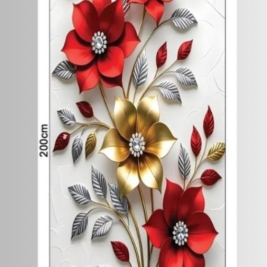 Sticker Kaca Jendela / Sunblast kaca motif bunga/ wallpaper kaca / Sticker kaca custom