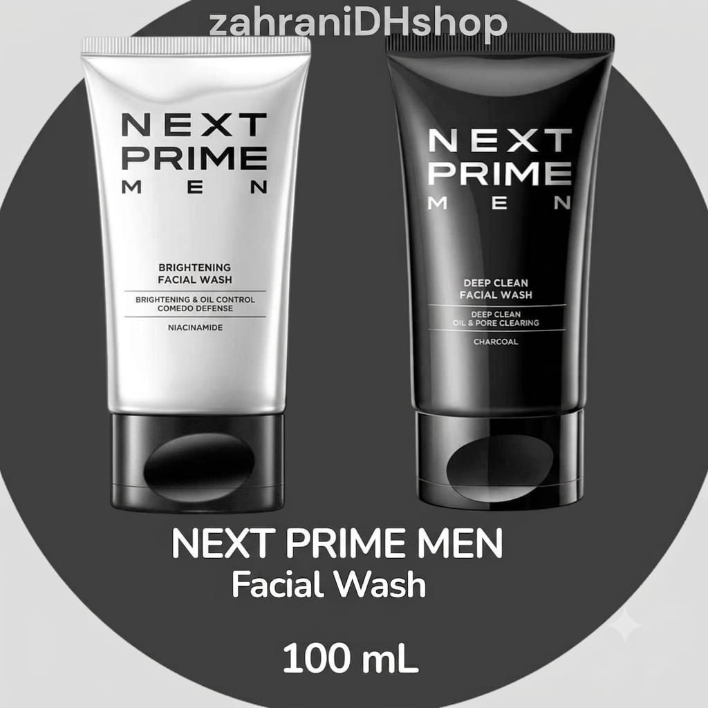 ~zahraniDHshop~ Next Prime Men Face Wash 100g |sabun muka pria