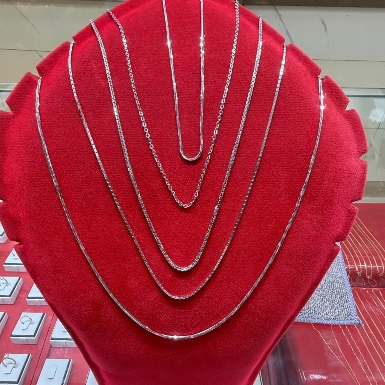 kalung model emas putih cocok buat cowok/cewek ubs kode 420