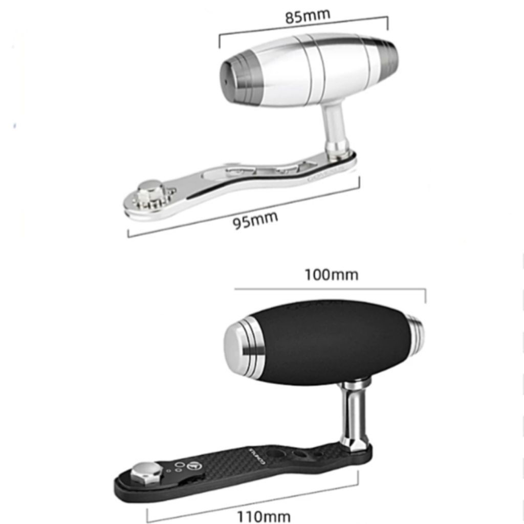 GOMEXUS - Handle+knob. Gomexus LC Handle Reel BC 95mm - 110mm.
