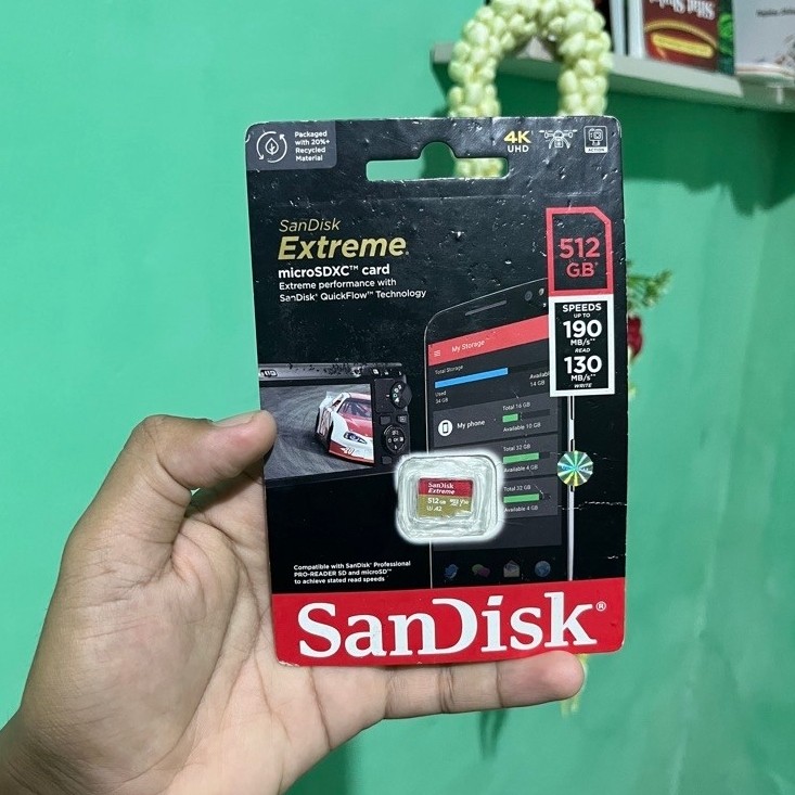 Memori Card External Sandisk Extreme 512gb original