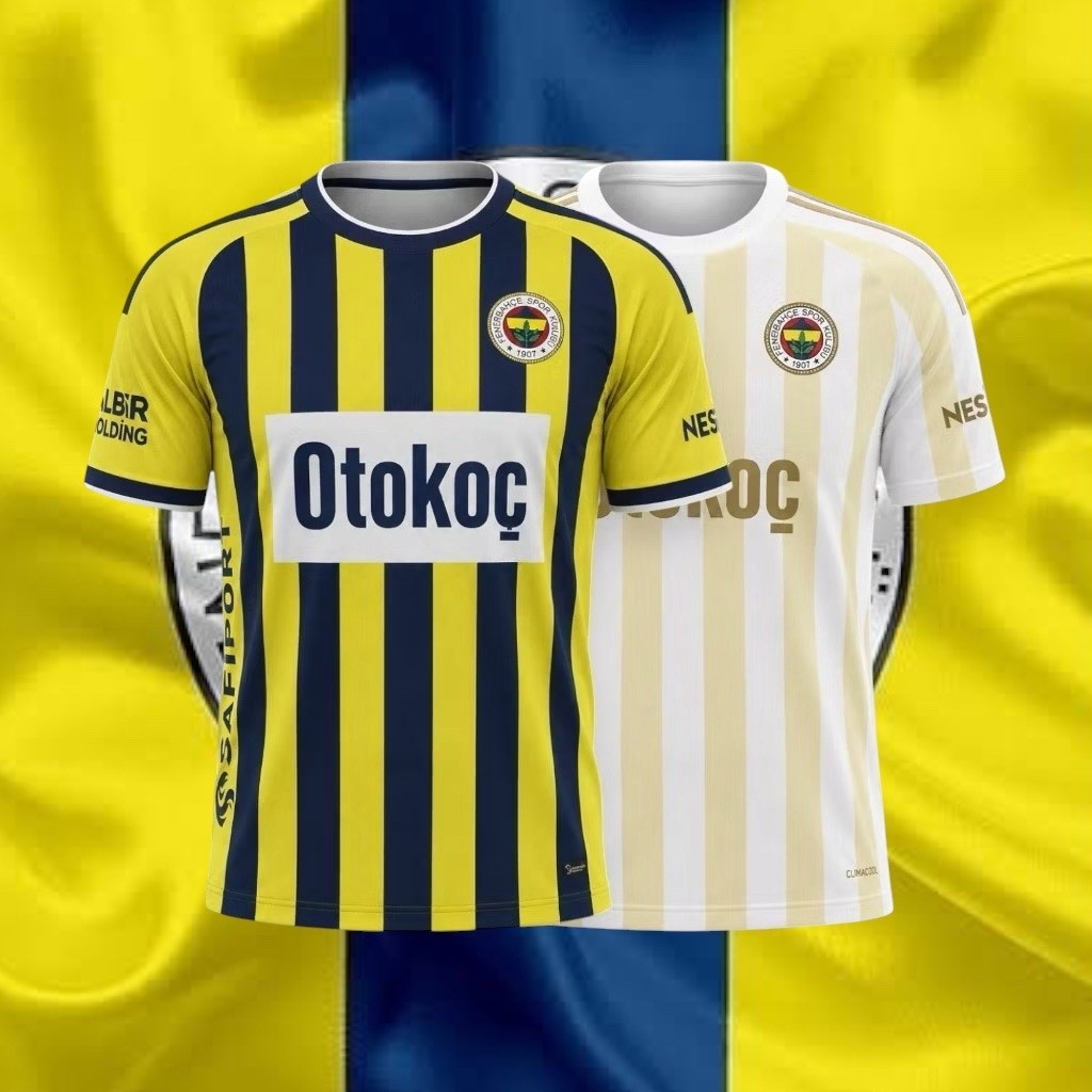 JERSEY FENERBAHCE HOME AWAY TERBARU 26/27 kaos bola full printing custom