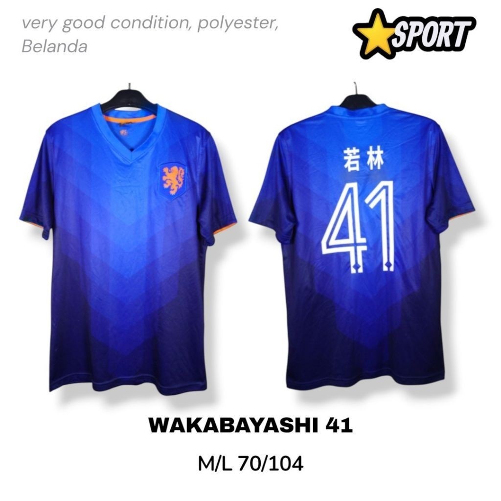 Jersey Timnas Belanda Wakabayashi 41 2014 2015 Replika Nederland National Team by Star Sport