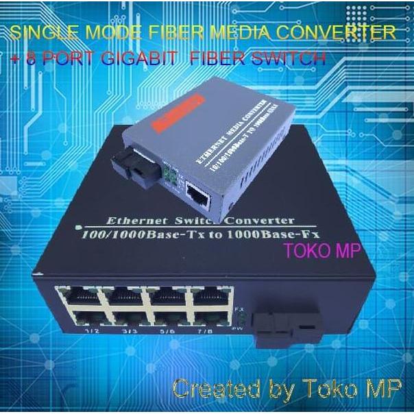 HARGA DISC - Gigabit Ethernet Media Converter HTB-GS-03 A + HTB-GS18-B GIGABIT 20km