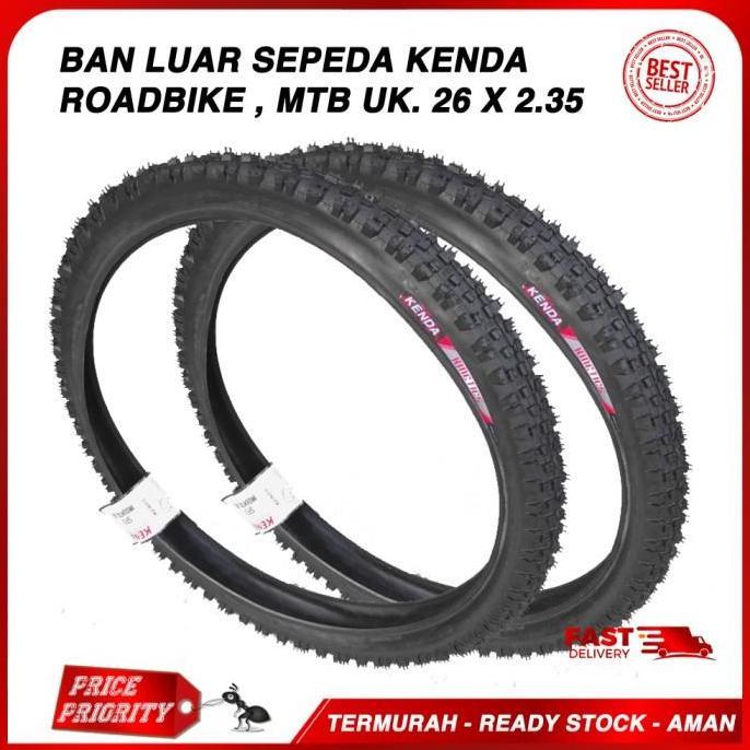 SHWARASA Ban Luar sepeda Kenda Roadbike MTB uk 26 x 235 26 x 2.35 26x2.35