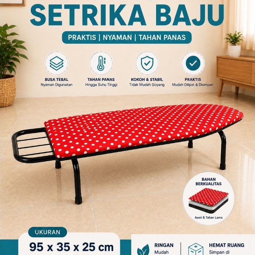 MEJA SETRIKA / MEJA SETRIKA LIPAT / MEJA SETRIKA BAJU / MEJA SETRIKA BUSA / ALAS SETRIKA / ALAS SETR