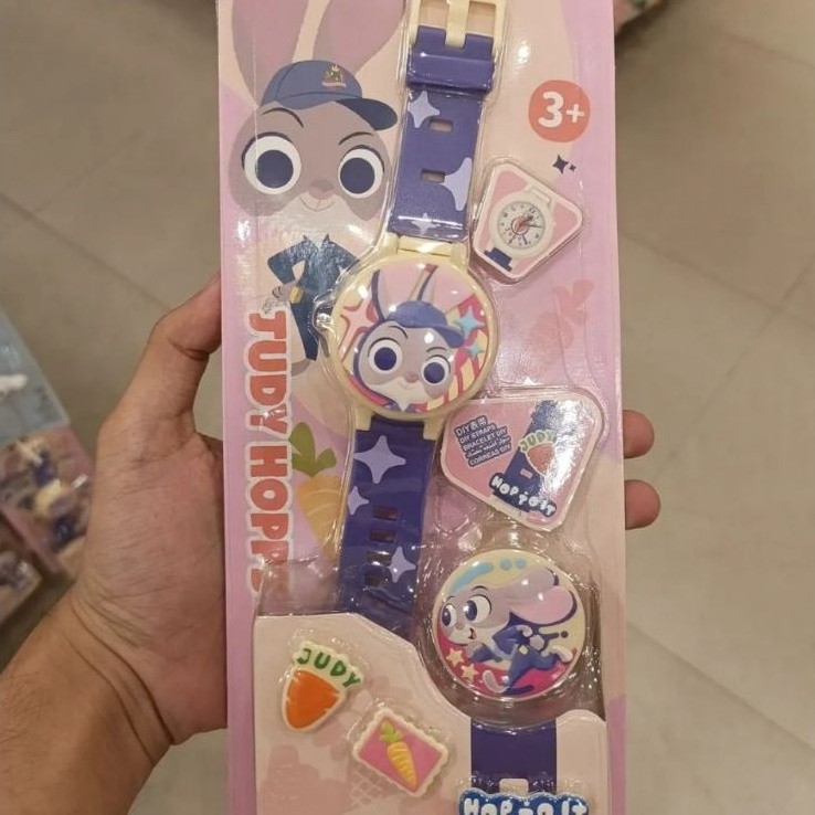 miniso disney jam tangan anak cewek cowok pria laki laki wanita perempuan zootopia collection watch 