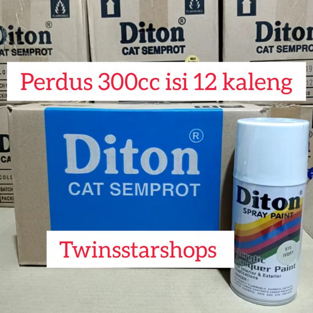Pilok Pylox Cat Diton 300cc Perdus Ivory 815 Putih Gading Glossy Mengkilap Spray Paint