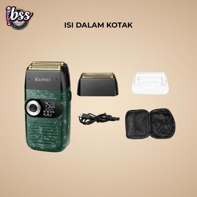 Kemei 2027 KM 2027 ARMY  Shaver digital