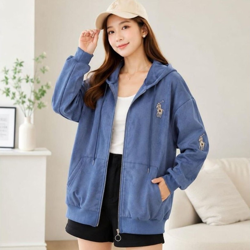 Jaket suede wanita Import terbaru jaket suede hody jaket suede terlaris jaket Suede termurah