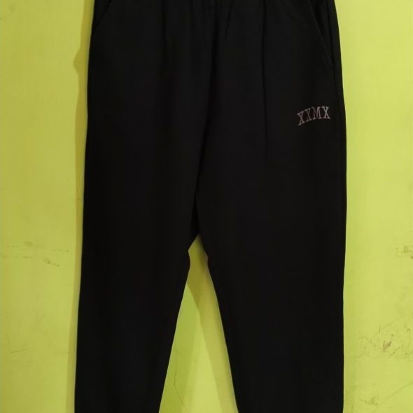 Celana Jogger Sweatpants Xeximix Hitam Size S