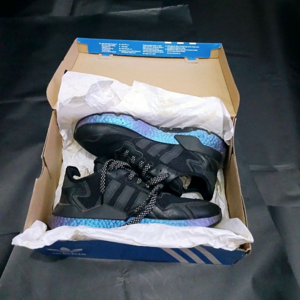 Adidas Nite Jogger Black Royal Scarlet FV3585 Original (second)