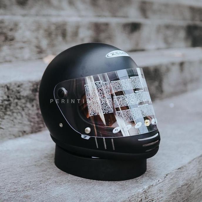 HELM ZEUS 816E VINTAGE SOLID MATT BLACK -ZS816E