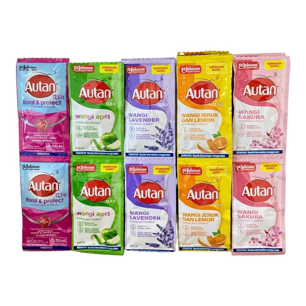 Autan Lotion Anti Nyamuk Autan Sachet 6ml Renteng Isi 12pc Sachet Renceng