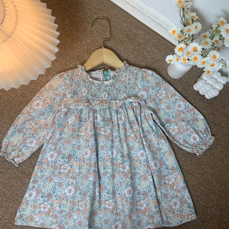 Agabang smocked flower dress preloved pl+by adm