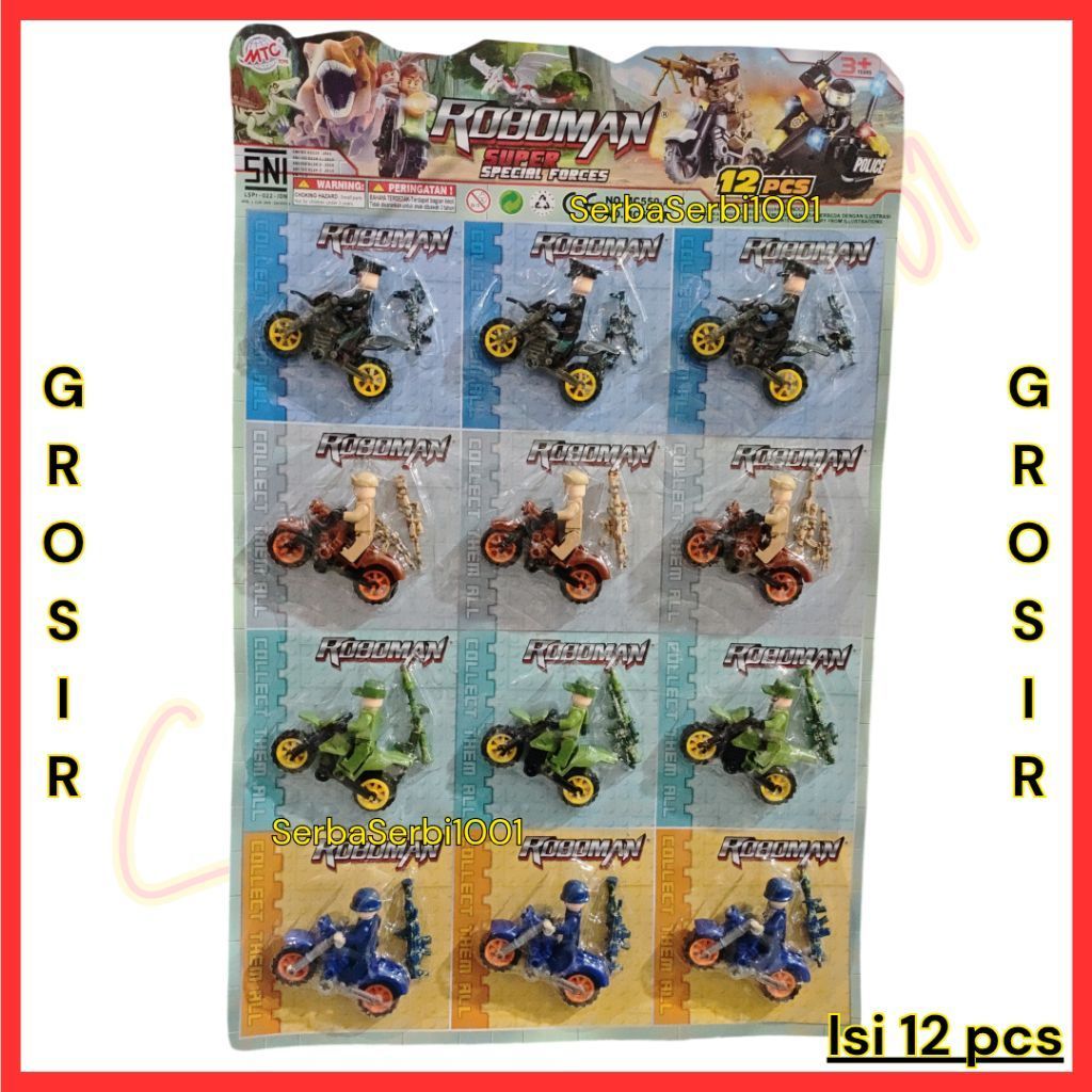 MAINAN BLOCK MOTOR TENTARA / BLOCK ARMY MC550A