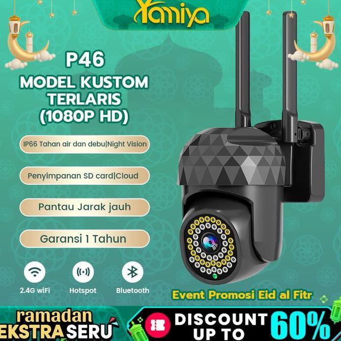Handx- [Eksklusif]Yamiya Kamera Smart Cctv V380 Ip Kamera Outdoor Cctv Wifi 8Mp 1080P Terproof Camer