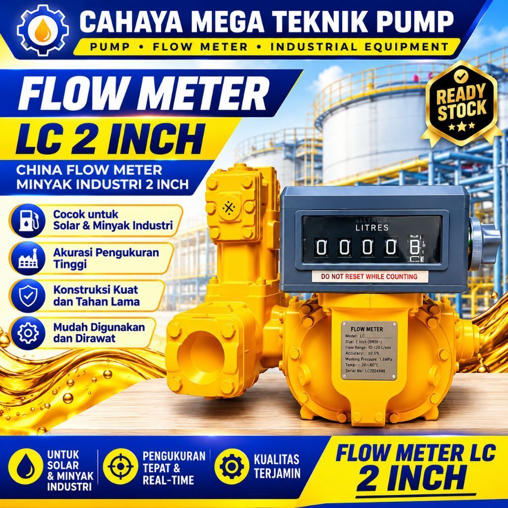FLOWMETER LC 2 INCH CHINA FLOWMETER MINYAK INDUSTRI 2 INCH FLOWMETER LC