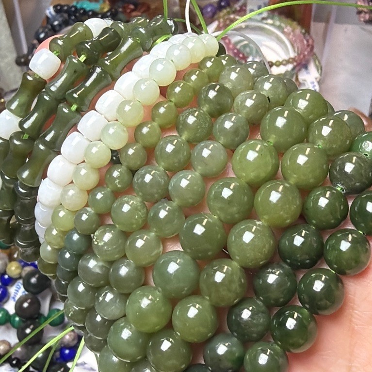 Hetian Jade Bracelet/ Gelang Giok Hetian Kristal Batu Alam