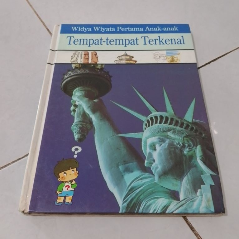Buku anak vintage preloved hardcover seri widya wiyata pertama anak-anak WWP TEMPAT-TEMPAT TERKENAL