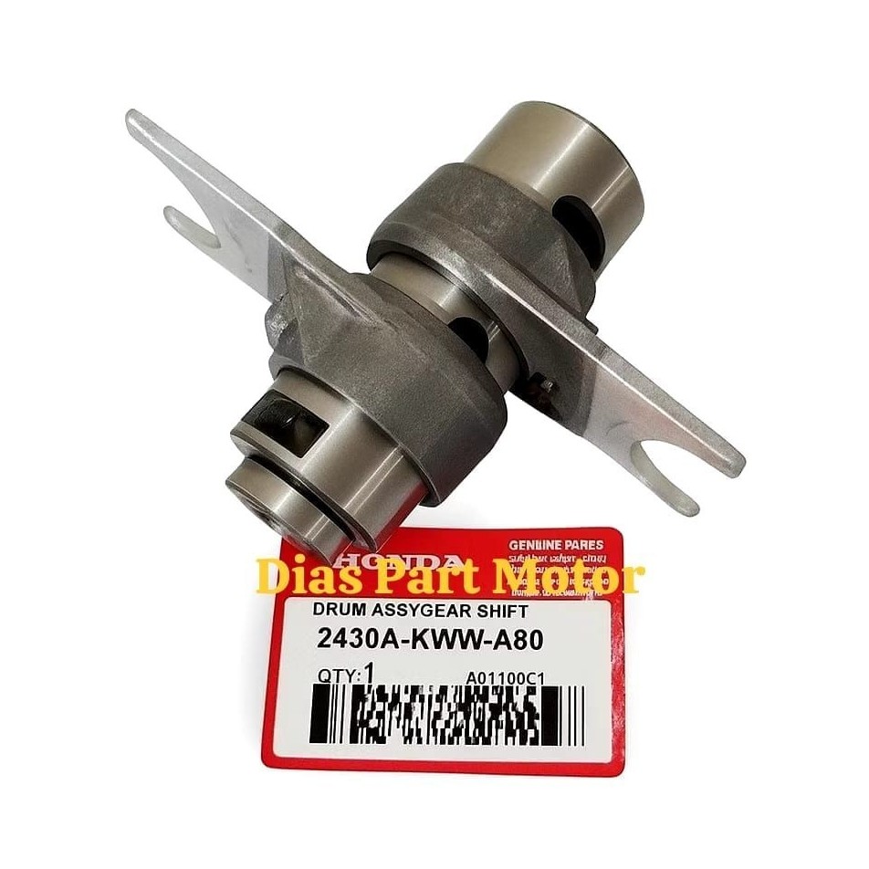 Drum Shaft Garpu Overan Capit Udang 2430A-KWW-A80 Revo Abs Revo Fit Blade Komplit Garansi Original