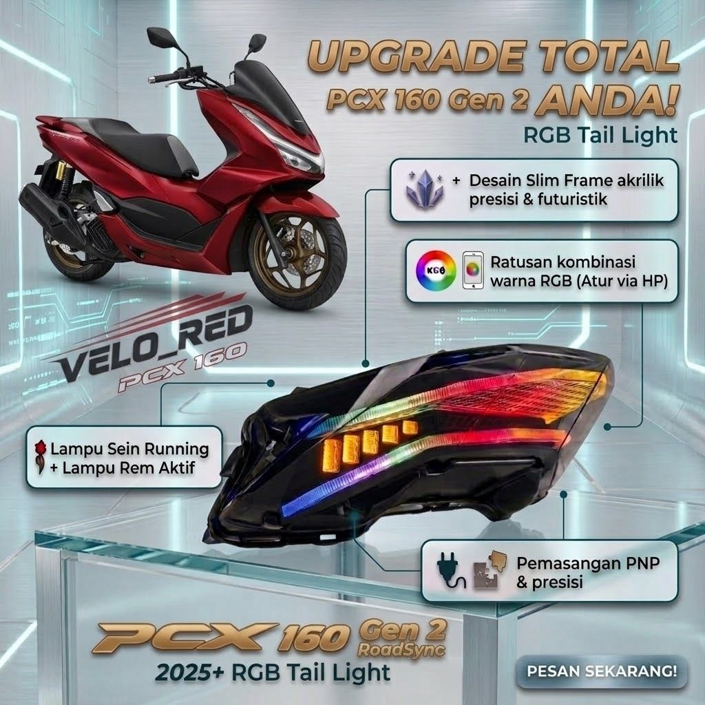Stoplamp Pcx 160 2025 Roadsync / Stoplamp RGB Pcx 160 Gen 2