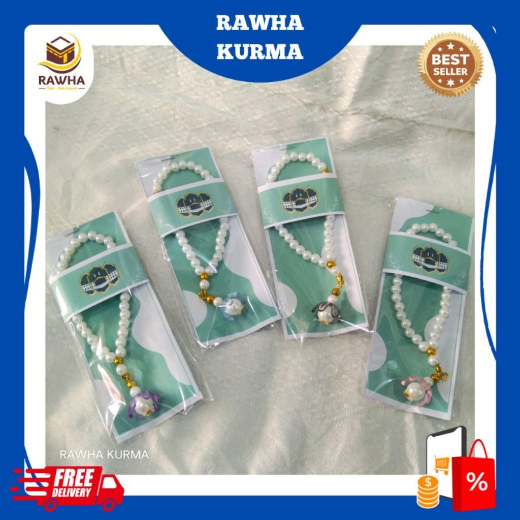 TASBIH MUTIARA 33 BUTIR - TASBIH MUTIARA CANTIK - TASBIH OLEH OLEH - TASBIH MUTIARA PUTIH